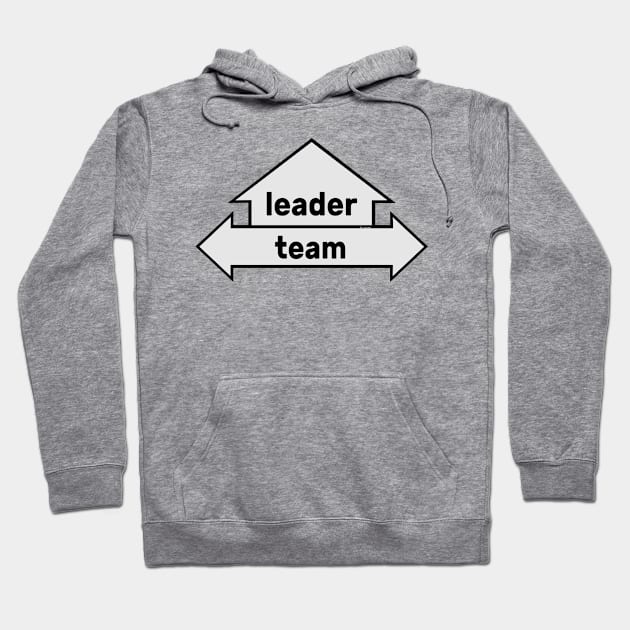 Arrows - Text Art - Leader and Team Hoodie by fakelarry